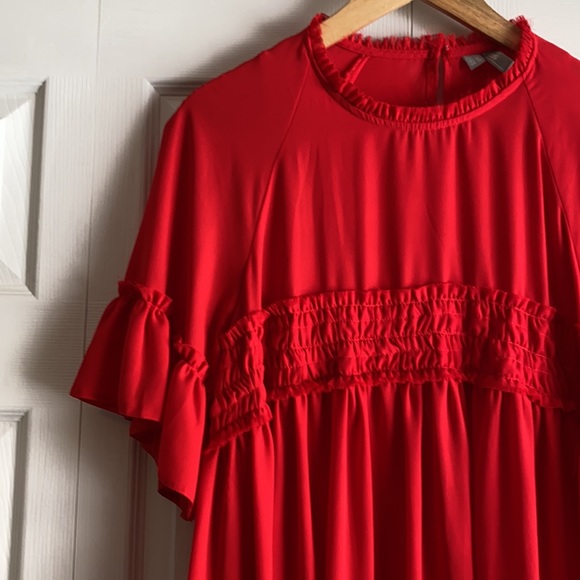 ASOS Red Ruffle Dress - Picture 2 of 9